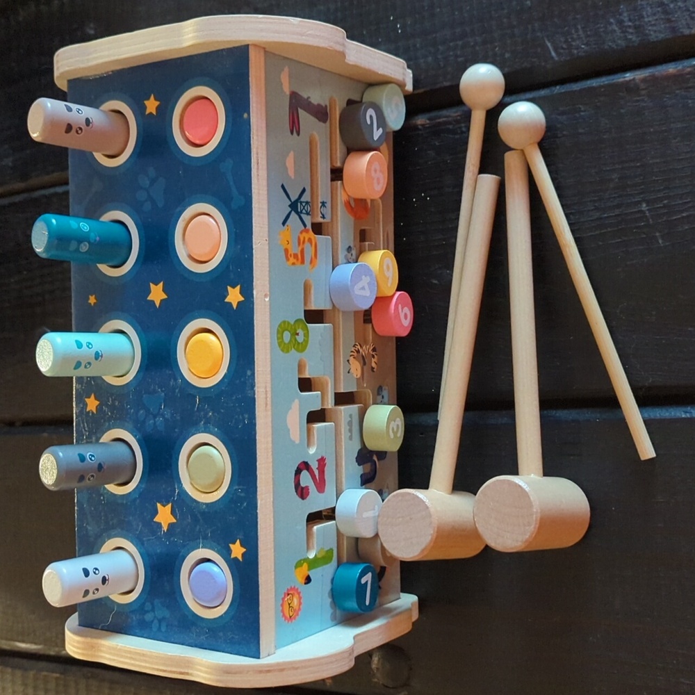 Xylophone, hammer, maze toy